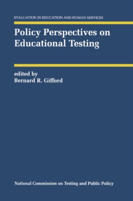 Policy Perspectives on Educational Testing, PDF eBook