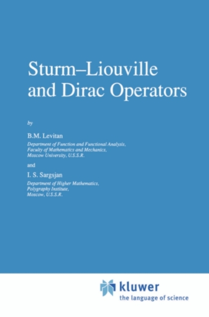 Sturm-Liouville and Dirac Operators, PDF eBook