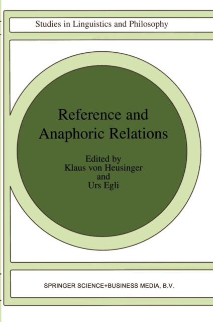 Reference and Anaphoric Relations, PDF eBook