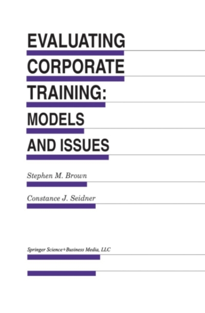 Evaluating Corporate Training: Models and Issues, PDF eBook