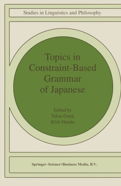 Topics in Constraint-Based Grammar of Japanese, PDF eBook