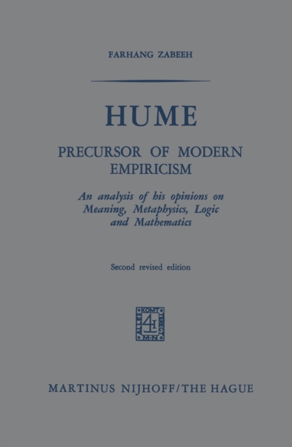 Hume : Precursor of Modern Empiricism, PDF eBook
