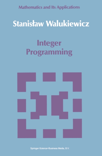 Integer Programming, PDF eBook