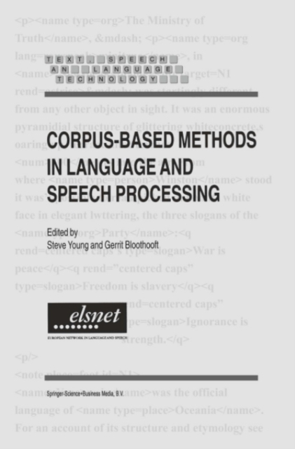 Corpus-Based Methods in Language and Speech Processing, PDF eBook