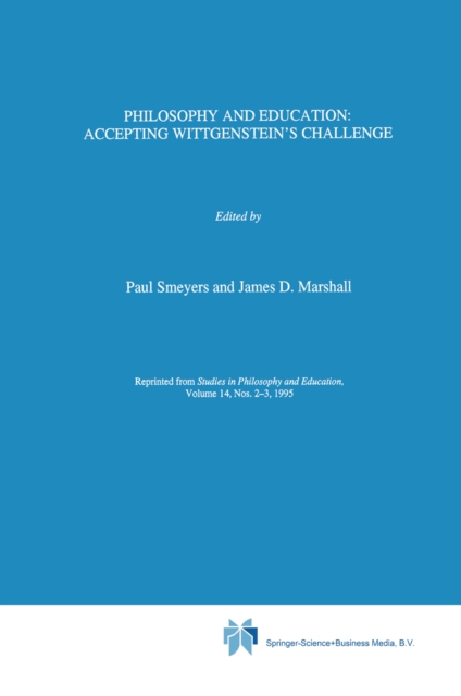 Philosophy and Education: : Accepting Wittgenstein's Challenge, PDF eBook