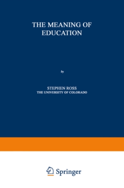 The Meaning of Education, PDF eBook