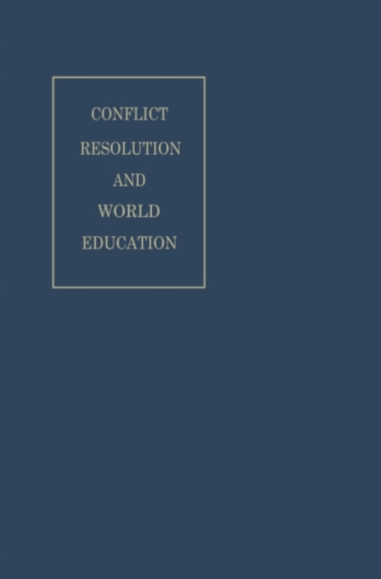 Conflict Resolution and World Education, PDF eBook