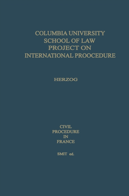 Civil Procedure in France, PDF eBook