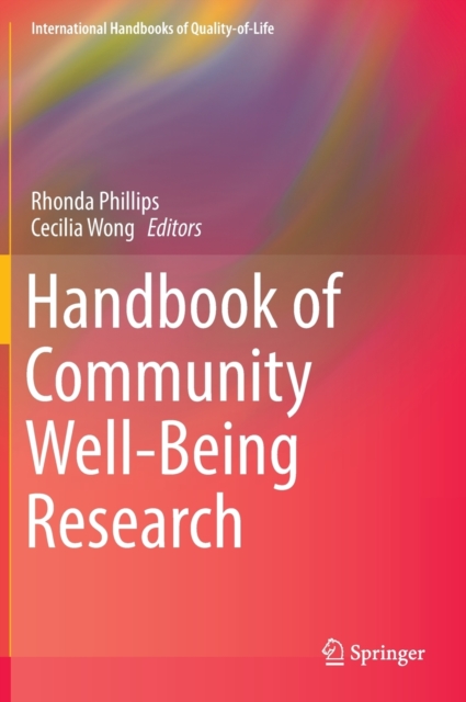 Handbook of Community Well-Being Research, Hardback Book