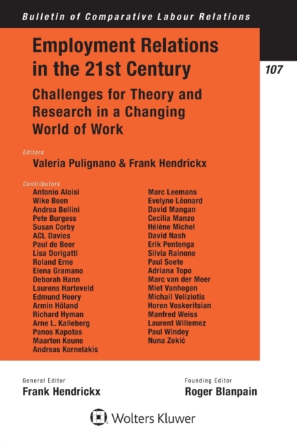 Employment Relations in the 21st Century : Challenges for Theory and Research in a Changing World of Work, Paperback / softback Book
