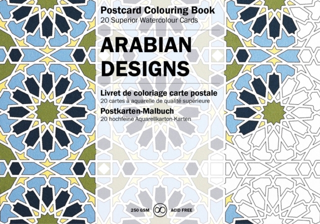 Arabian Designs : Postcard Colouring Book, Paperback / softback Book