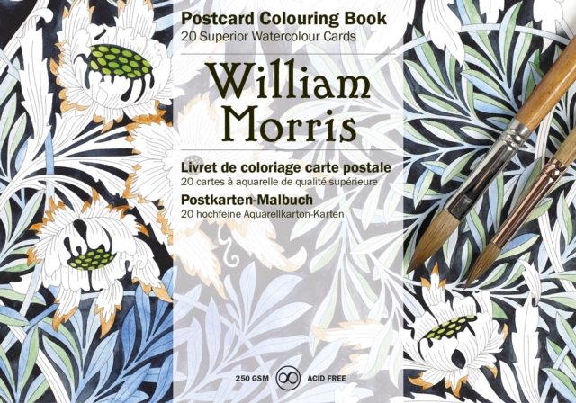 William Morris : Postcard Colouring Book, Paperback / softback Book