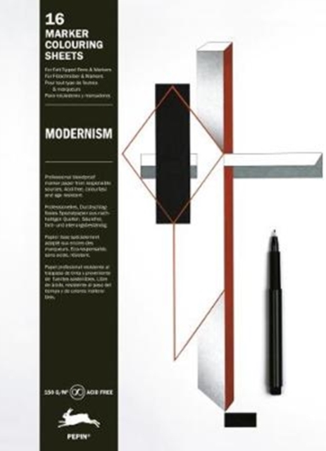 Modernism : Marker Colouring Sheets, Hardback Book