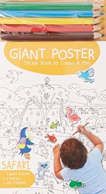 Giant Poster Colouring Book: Safari, Paperback / softback Book