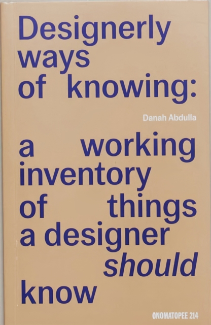 Designerly ways of knowing, Paperback / softback Book