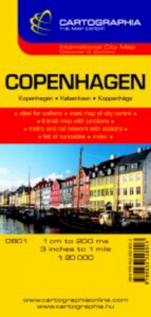 Copenhagen City Plan : Cartographia  Map Collection, Sheet map, folded Book