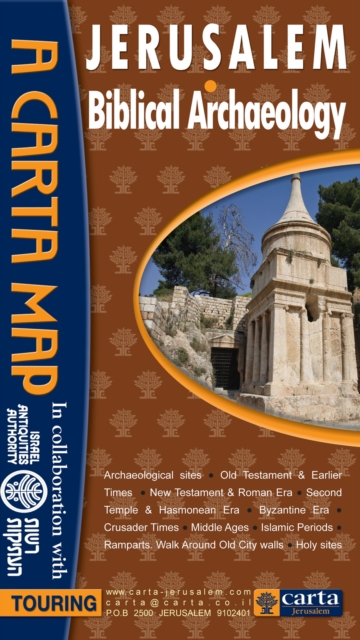 Jerusalem: Biblical Archaeology, Sheet map, folded Book