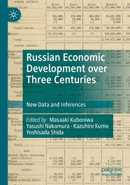 Russian Economic Development over Three Centuries : New Data and Inferences, Paperback / softback Book