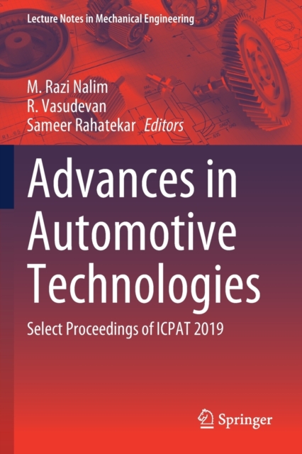 Advances in Automotive Technologies : Select Proceedings of ICPAT 2019, Paperback / softback Book
