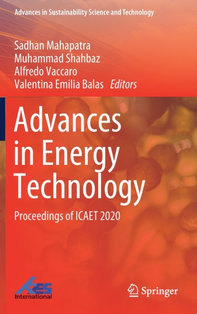 Advances in Energy Technology : Proceedings of ICAET 2020, Hardback Book