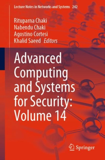 Advanced Computing and Systems for Security: Volume 14, Paperback / softback Book