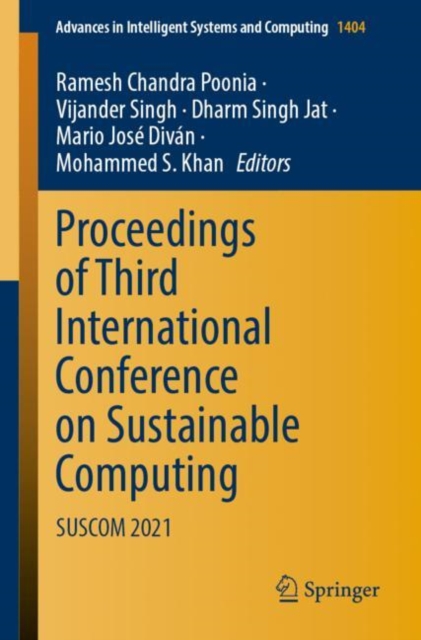 Proceedings of Third International Conference on Sustainable Computing : SUSCOM 2021, Paperback / softback Book