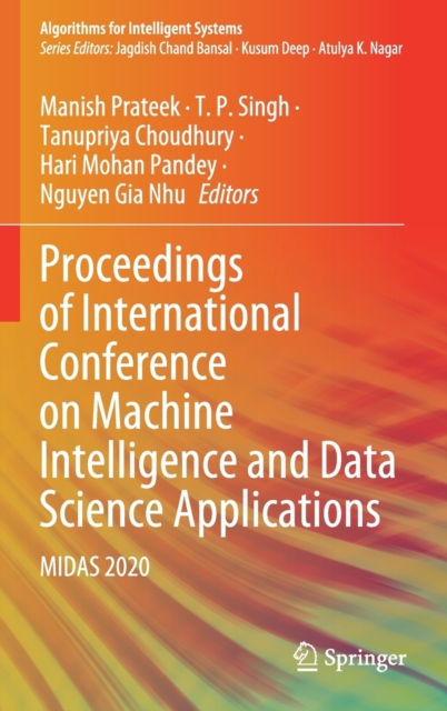 Proceedings of International Conference on Machine Intelligence and Data Science Applications : MIDAS 2020, Hardback Book