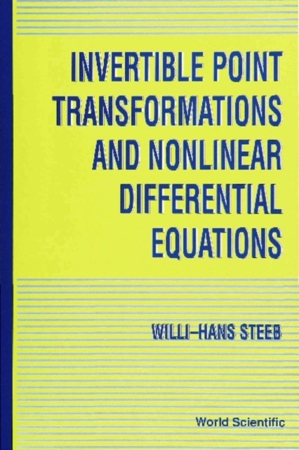 Invertible Point Transformations And Nonlinear Differential Equations, PDF eBook