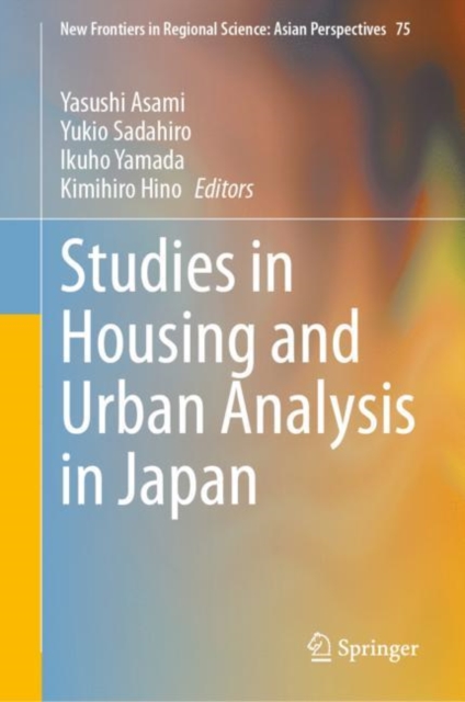Studies in Housing and Urban Analysis in Japan, Hardback Book