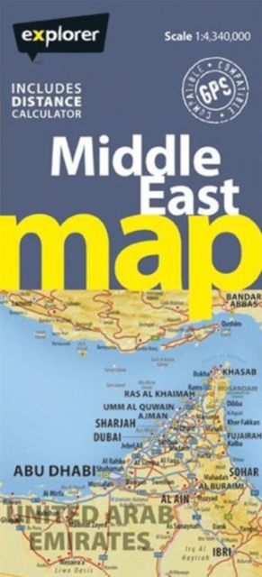 Middle East Road Map, Sheet map, folded Book