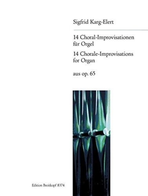 14 CHORALE IMPROVISATIONS FROM OP65 ORGA,  Book