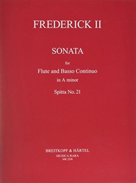 4 SONATAS SPITTA NO 21 FLUTE & BASSO CON,  Book
