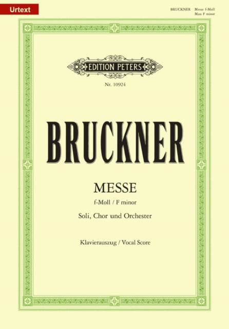 MASS IN F MINOR VOCAL SCORE,  Book