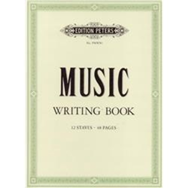 PETERS MUSIC WRITING BOOK PORTRAIT,  Book