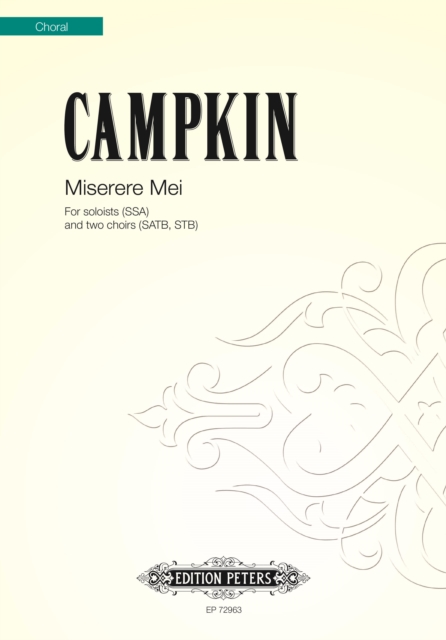 MISERERE MEI MIXED VOICE CHOIR, Paperback Book