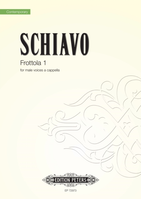 FROTTOLA 1, Paperback Book